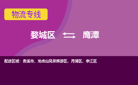 婺城到鹰潭物流专线-快速、准时、安全婺城至鹰潭货运专线