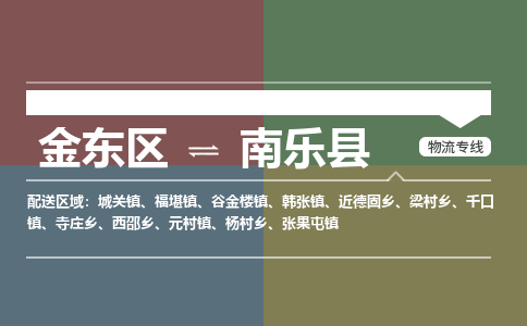 金华到南乐县物流公司-一站式南乐县至金东区货运专线