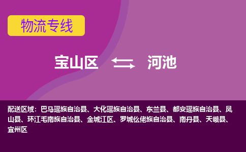 上海到河池物流专线-宝山区至河池货运公司一切为您着想，全力服务