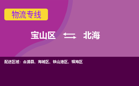 上海到北海物流专线-宝山区至北海货运公司一切为您着想，全力服务