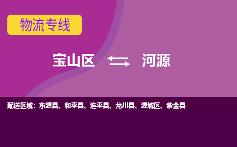 上海到河源物流专线-宝山区至河源货运公司一切为您着想，全力服务