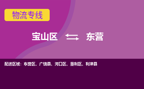 上海到东营物流专线-宝山区至东营货运公司一切为您着想，全力服务