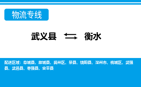 武义到衡水物流公司-专业承揽武义县至衡水货运专线