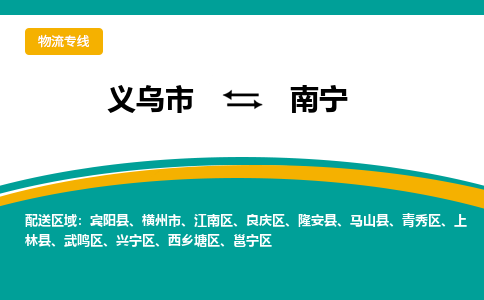 义乌到南宁物流公司-品牌义乌市至南宁货运专线