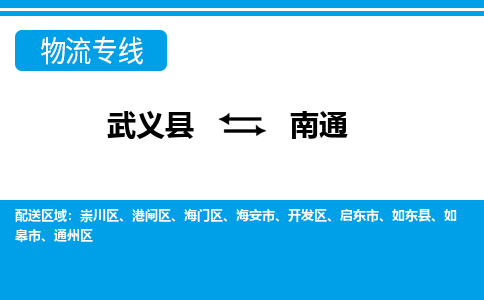 武义到南通物流公司-专业承揽武义县至南通货运专线