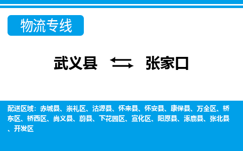 武义到张家口物流公司-一站式张家口至武义县货运专线