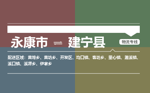 永康到建宁县物流公司|永康市到建宁县货运专线|安全性高