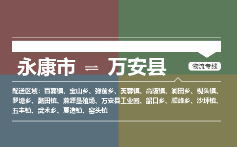 永康到万安县物流公司|永康市到万安县货运专线|安全性高