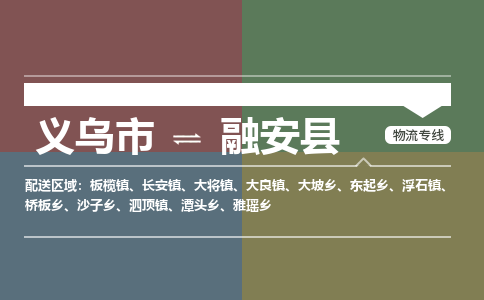 义乌到融安县物流公司|义乌市到融安县货运专线|安全性高