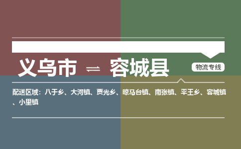 义乌到容城县物流公司|义乌市到容城县货运专线|安全性高