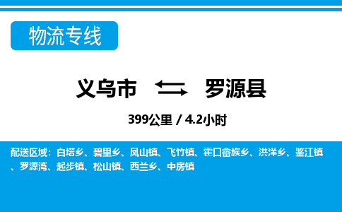 义乌到罗源县物流公司-一站式罗源县至义乌市货运专线