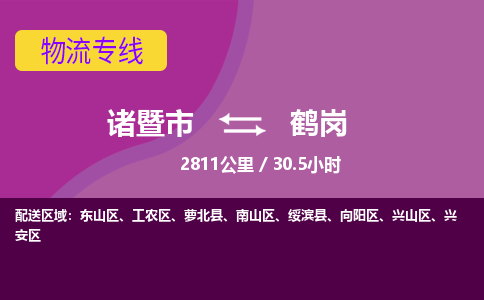 诸暨到诸暨市物流公司| 诸暨市到鹤岗货运专线|强力推荐