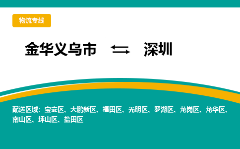 金华义乌到深圳物流专线-金华义乌到深圳货运公司