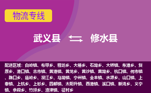 武义到修水县物流专线-快速、准时、安全武义县至修水县货运专线