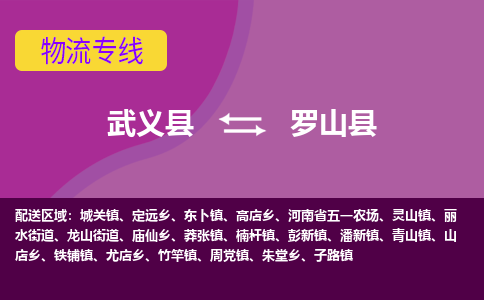 武义到罗山县物流专线-快速、准时、安全武义县至罗山县货运专线