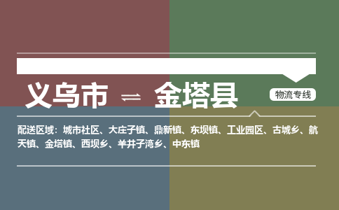 义乌到金塔县物流公司|义乌市到金塔县货运专线|安全性高