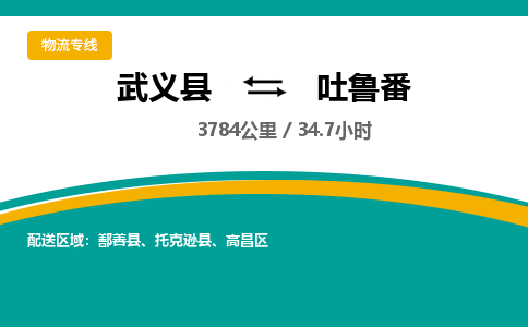 武义到吐鲁番物流公司-武义县到吐鲁番货运专线|强力推荐