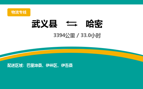 武义到哈密物流公司-武义县到哈密货运专线|强力推荐