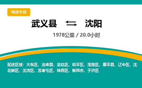 武义到沈阳物流公司-武义县到沈阳货运专线|强力推荐