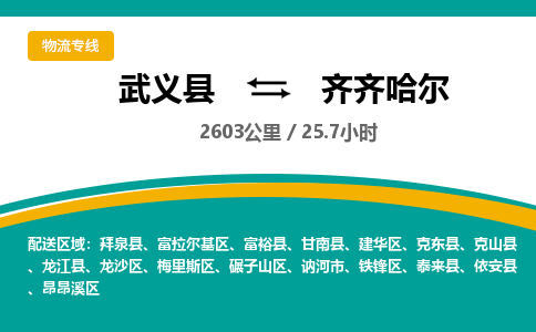 武义到齐齐哈尔物流公司-武义县到齐齐哈尔货运专线|强力推荐