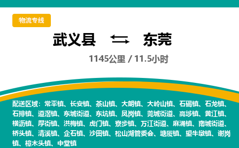 武义到东莞物流公司-武义县到东莞货运专线|强力推荐