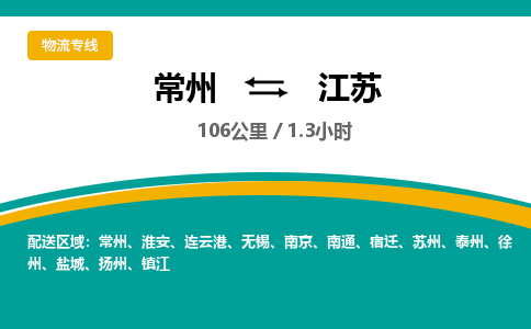 常州到江苏物流公司-优质服务，常州到江苏货运专线|团结协作