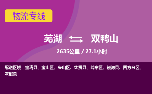 芜湖到双鸭山物流公司-优质零担托运-芜湖至双鸭山货运专线-物流领域的黄埔军校